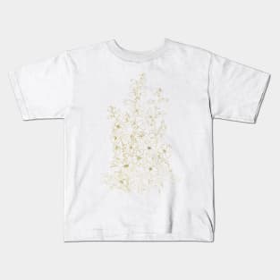 Larkspur drawing golden Kids T-Shirt